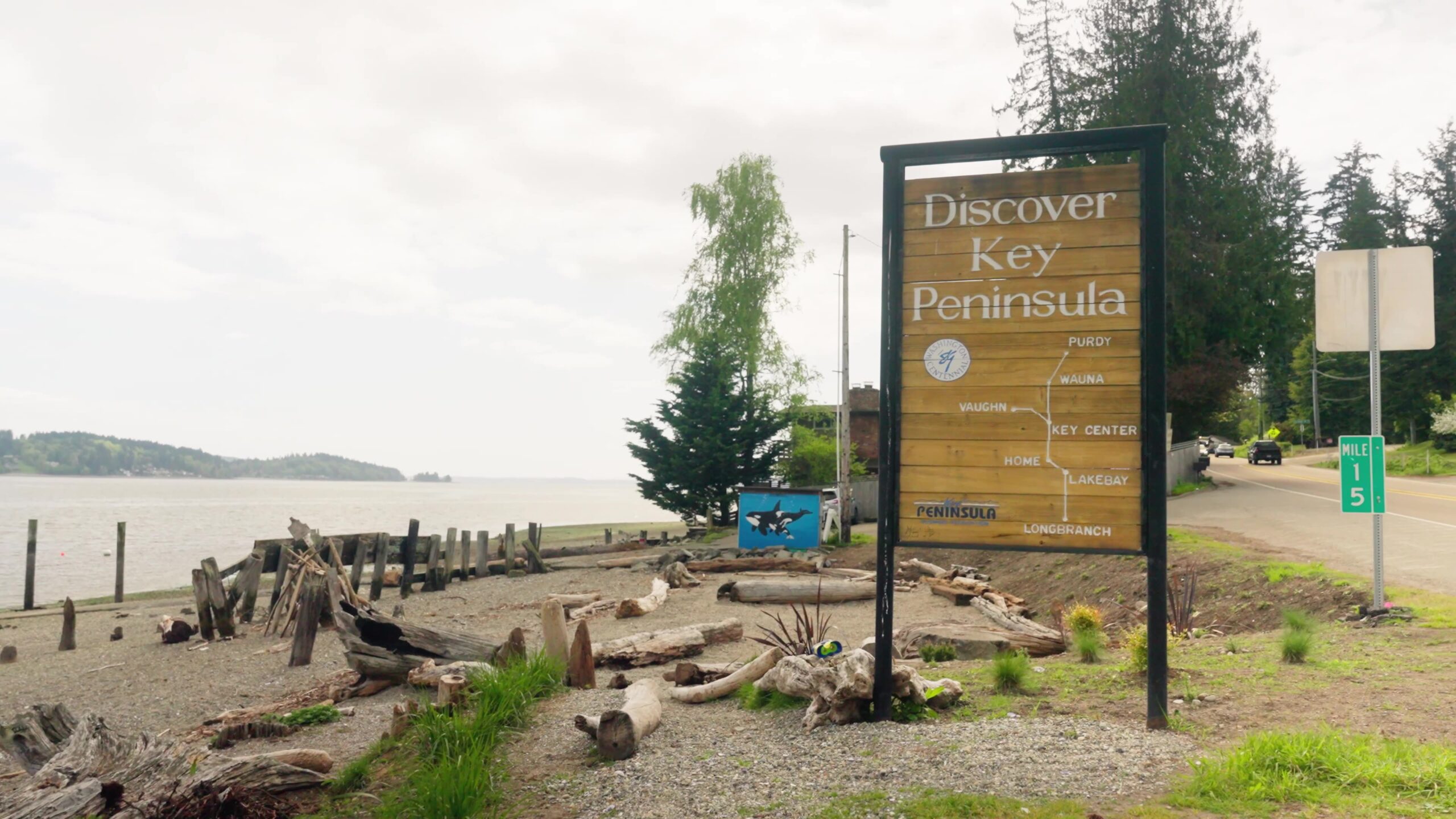 Entering Key Peninsula sign.