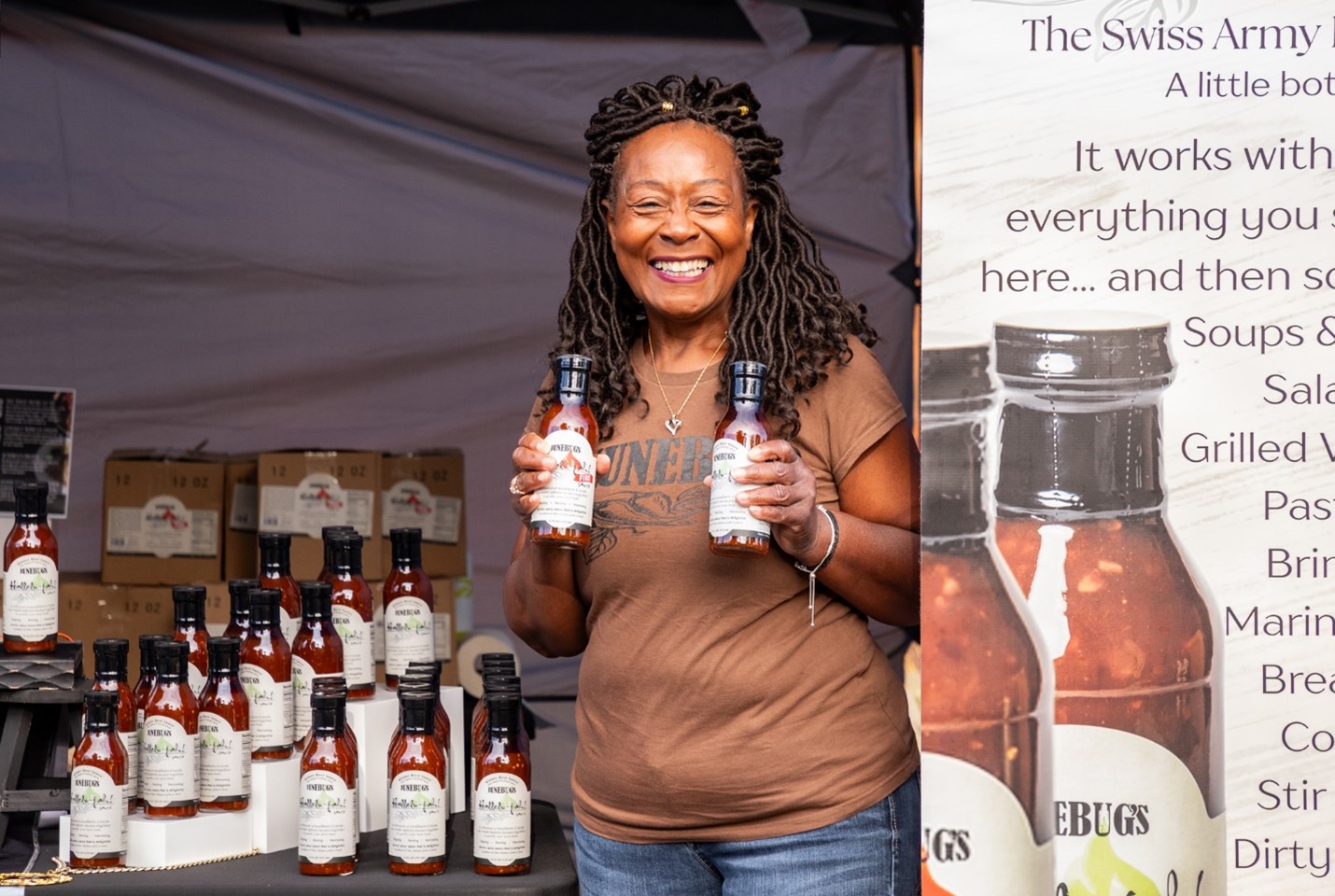 Am image of Junebug Sauce owner